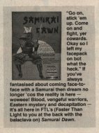 Samurai Dawn feature