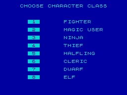 D&D character generator screen