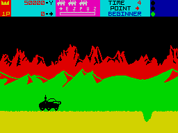 Spectrum Moon Patrol screenshot
